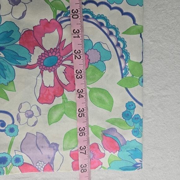 Sigrid Olsen Sport Blue Floral Shift Knee Length Stretch Dress 10 Athleisure - Picture 6 of 11